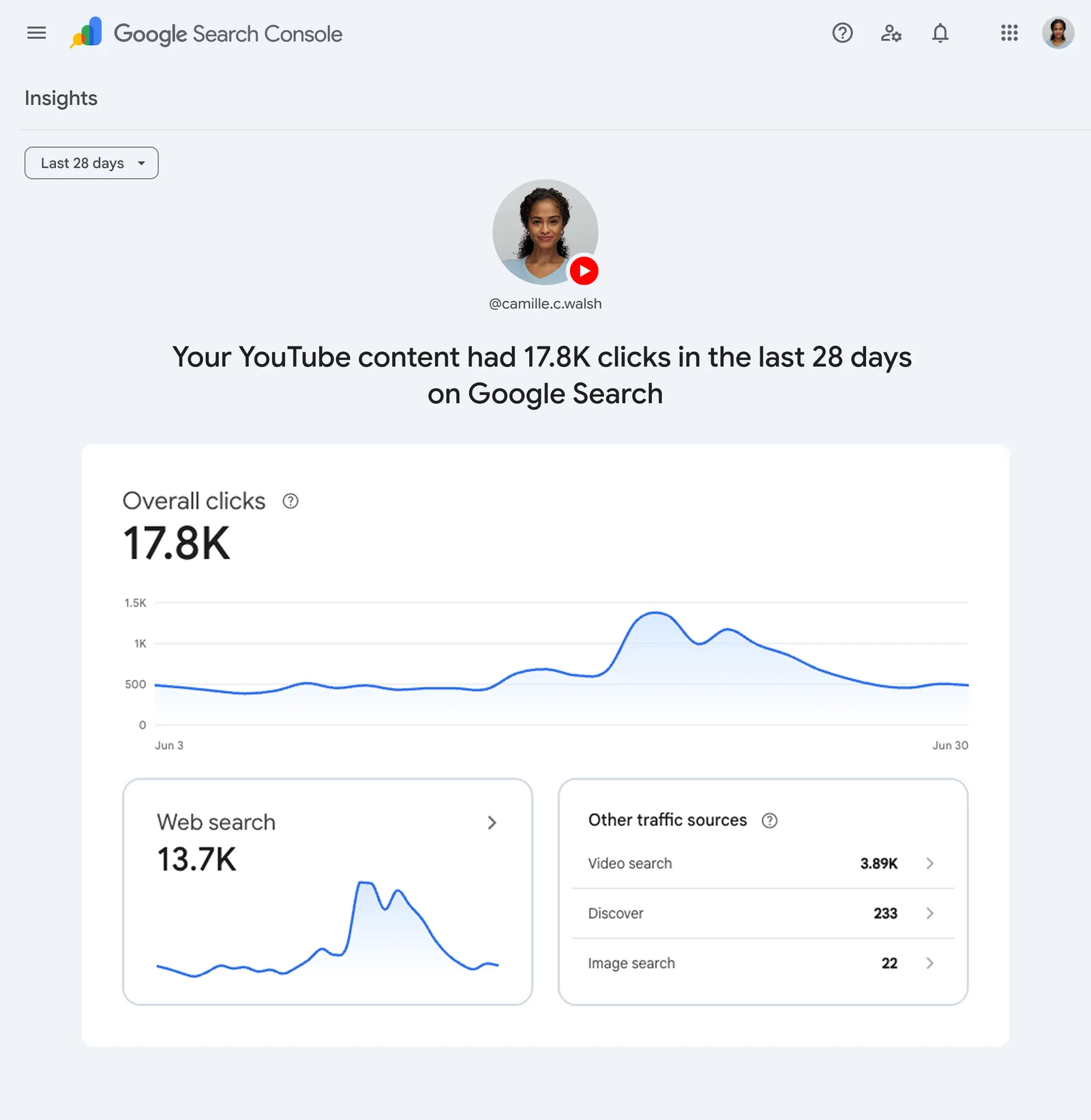 How do I set up social media tracking in Search Console