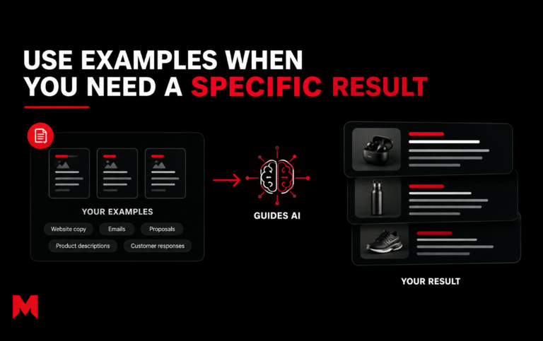 Use Examples When You Need a Specific Result